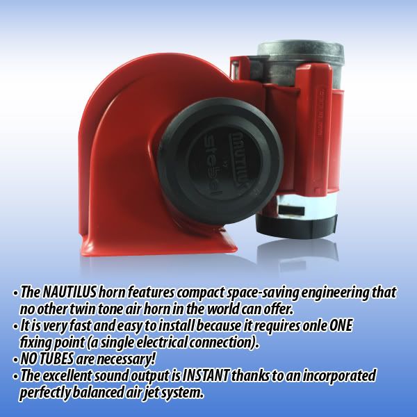 Buy ORIGINAL STEBEL NAUTILUS 12V/ 24V Super Loud Twin Air Horn Made In